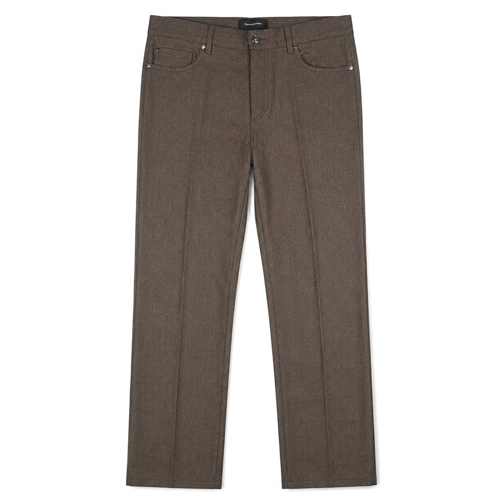 Ermenegildo Zegna Wool Pants Mens 34x27 Brown Stretch 5 Pocket Quiet Luxury Fall